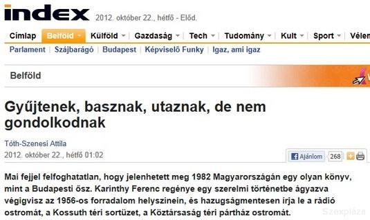 Baszás az Indexen